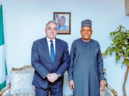 VP Kashim Shettima Back In Nigeria, Meets US Secretary Campbell On Arrival