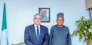 VP Kashim Shettima Back In Nigeria, Meets US Secretary Campbell On Arrival