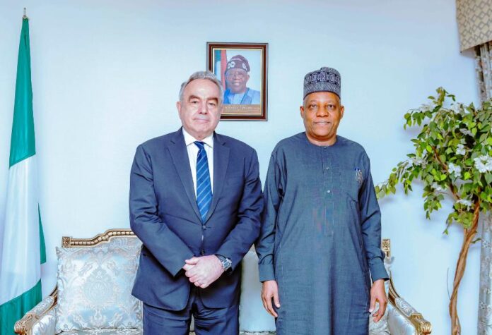 VP Kashim Shettima Back In Nigeria, Meets US Secretary Campbell On Arrival