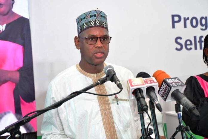 Wash Systems for Health (WS4H) Programme1 The Honourable Minister of State, Rt Hon. Bello Muhammad Goronyo Esq., delivering his address during the unveiling of WS4H/25th Anniversary of SHA in Abuja today