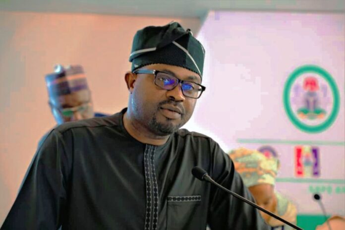 top management retreat 1 The Minister of Interior, Dr. Olubunmi Tunji-Ojo, delivering a keynote address at the top management retreat held in Abuja.