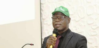 Representative off SGF/PS. AD Freedom of Information, Godwin Garba Sunday delivering Opening Remarks during the Thirteenth years Anniversary of Advocating the Implementation of Freedom of Information ACT, 2011 in Nigeria on the 31st May, 2024 at Maitama Abuja