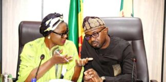 Hon. Minister of Youth Development Dr. Jamila Bio Ibrahim and Hon. (Dr) Olubunmi Tunji-Ojo, Hon. Minister Interior of Interior.