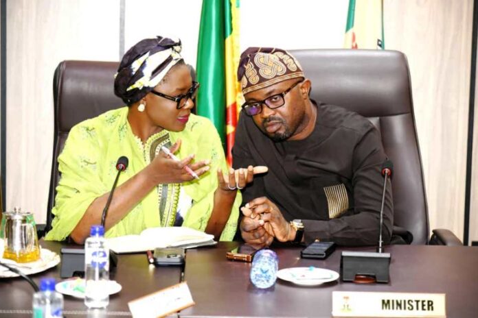 Combat Youth Unemployment in Nigeria3 Hon. Minister of Youth Development Dr. Jamila Bio Ibrahim and Hon. (Dr) Olubunmi Tunji-Ojo, Hon. Minister Interior of Interior.