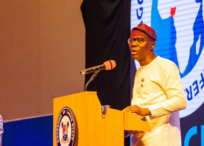 The Executive Governor of Lagos State, His Excellency Babajide Sanwoolu, during the Conference