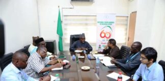 Cross section during the meeting with the Honourable Minister of State for Education, Hon. Dr. Yusuf Tanko Sununu, and the UNESCO delegate at FME headquarters in Abuja.