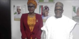 L-R Minister of Youth Development, Dr Jamila Bio Ibrahim and Minister of Health and Social Welfare, Dr. Muhammad Ali Pate.