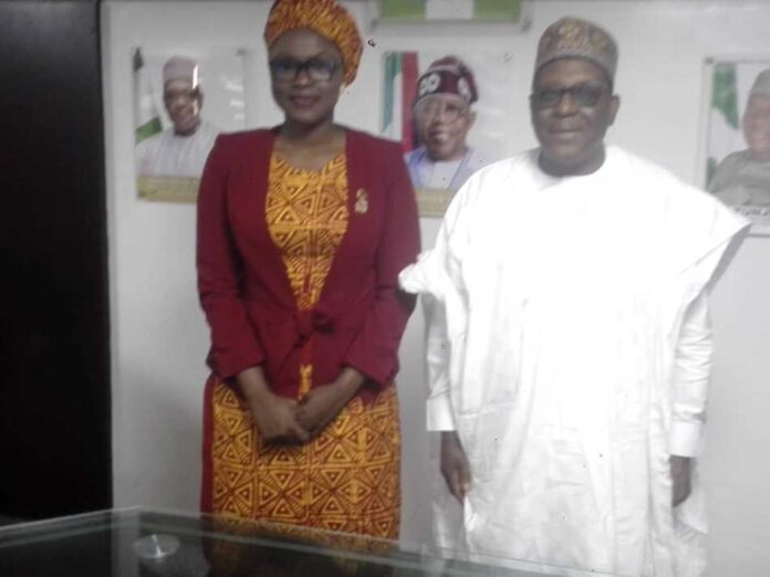 Youth Health Advisory Team and Task Force L-R Minister of Youth Development, Dr Jamila Bio Ibrahim and Minister of Health and Social Welfare, Dr. Muhammad Ali Pate.