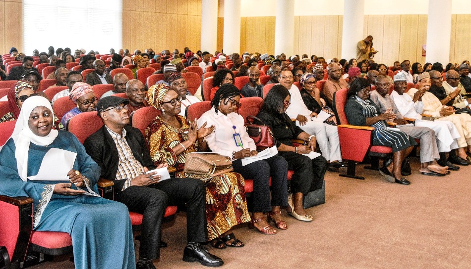 Cross section of members of staff of the Ministry of Petroleum Resources during the Town-Hall meeting.