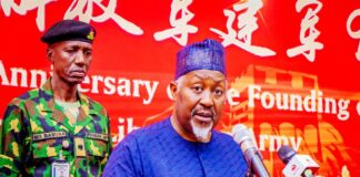 Honourble Minister of Defence, H.E. Mohammed Badaru Abubakar CON, mni