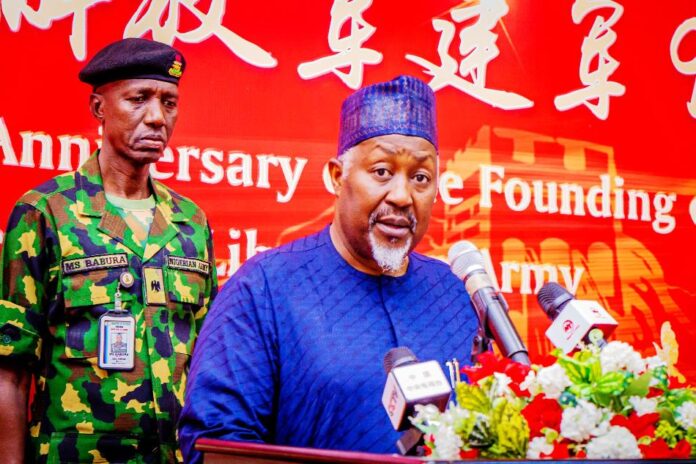 Honourble Minister of Defence, H.E. Mohammed Badaru Abubakar CON, mni