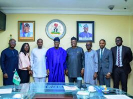L-R: Olusegun Zaccheaus, Partner & West Africa Strategy Lead, PwC NG/Technical Adviser to DiFZIN; Nella Andem-Ewa, Head of Policy Development and Compliance, Itana/Policy Adviser to DiFZIN; Luqman Edu, CEO of Itana/Executive Director of DiFZIN; Mr Wale Edun, Honourable Minister of Finance and Coordinating Minister of the Economy; Dr Olufemi Ogunyemi, MD/CEO of NEPZA; Kabir Folorunsho, Head of Business Development Unit, MD’s Office, NEPZA; Ademola Idowu, Associate Director, PWC NG./Technical Adviser to DiFZIN; and Seyi Are, Technical Adviser on Legal, MD’s Office, NEPZA.