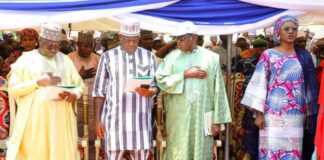 Secretary to the Government of the Federation, Sen. George Akume, CON, represented by the Honourable Minister of Youth Development, Dr. Jamila Bio Ibrahim, commissioned the Patigi Erosion And Flood Project in Kwara State on Thursday, August 8th, 2024.