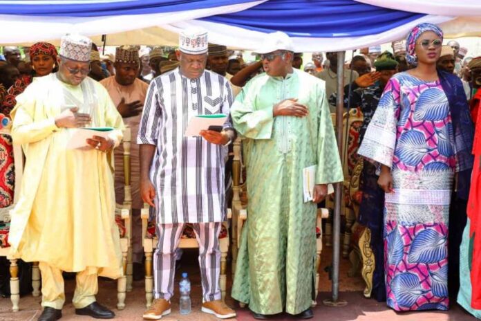 FG Commissions Patigi Erosion Secretary to the Government of the Federation, Sen. George Akume, CON, represented by the Honourable Minister of Youth Development, Dr. Jamila Bio Ibrahim, commissioned the Patigi Erosion And Flood Project in Kwara State on Thursday, August 8th, 2024.
