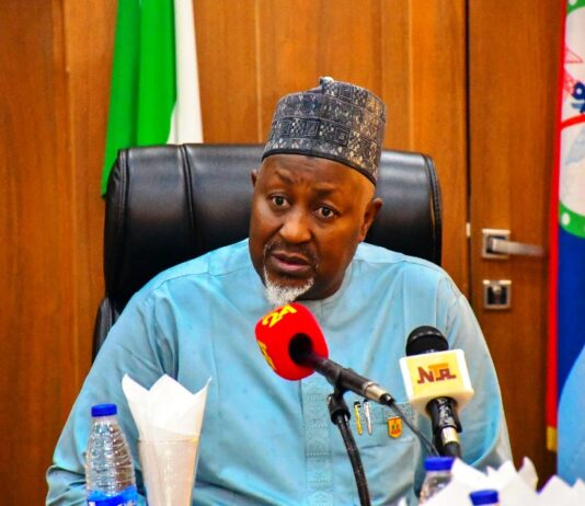 Honourable Minister of Defence, H.E. Mohammed Badaru Abubakar CON, mni