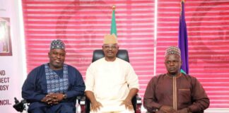 The Executive Secretary, Chief Gufwan, Dr. Lalu and Dr. Tanimu.