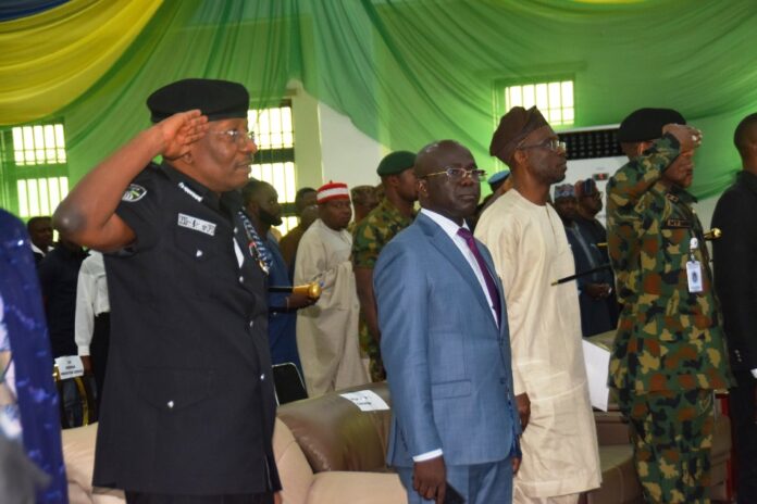 Police - National Security Intelligence Inspector General of Police, IGP Olukayode Adeola Egbetokun, and Permanent Secretary, Ministry of Police Affairs, Mr. James Sule during the Nigeria Police Force Youth Summit in commemoration of the 2024 United Nations International Youths Day Celebration with the theme: Enhancing the Nigeria Youth’s Value for National Security Intelligence held at the Nigeria Police Resource Centre at Jabi, Abuja