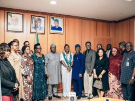 The Hon. Minister of Power with Members of the Communications Team