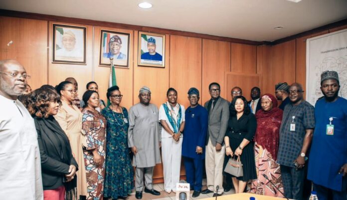 The Hon. Minister of Power with Members of the Communications Team