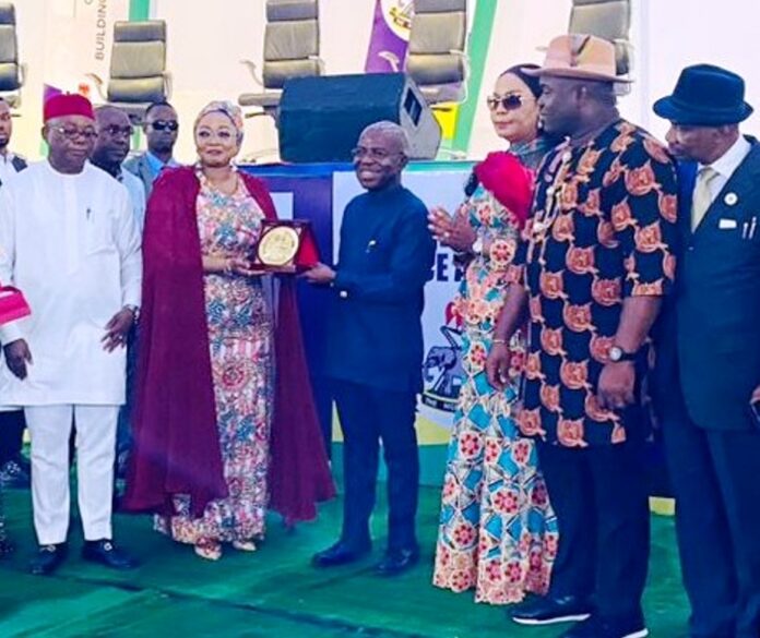 Technological Driven World-Class Police -Imaan 6th L-R: Hon. Sam Onuigbo, Minister of Police Affairs, Imaan Sulaiman Ibrahim, Executive Governor of Abia state, Dr. Alex Otti; Minister of State for Labour, Nkeiruka Onyejeocha and other dignitaries during the Renewed Hope Police Agenda: Citizens Town Hall Engagement on Strengthening Community Policing in Nigeria with a theme; Community Policing: Building A Safer Nigeria Together held at the International Conference Centre, Umuahia, Abia State.