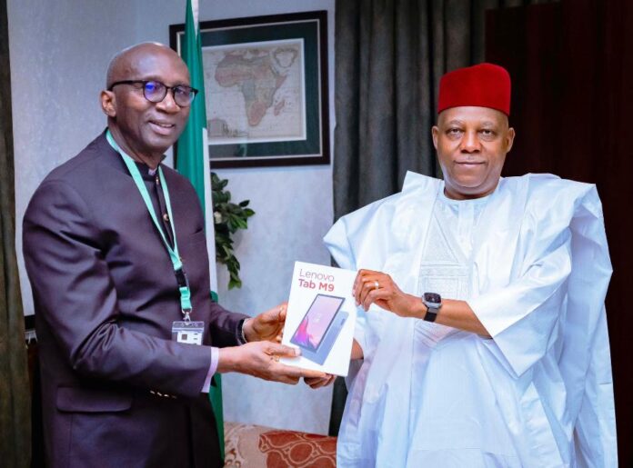 VP Shettima Seeks More Support As MTN Donates N1bn, 4600 Digital Devices