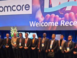 The Honourable Minister of Water Resources and Sanitation, Engr. Prof. Joseph Terlumun Utsev (4th from right), alongside other Water Resources Ministers from around the world, in a group photograph at the World Water Congress in Toronto, Canada.