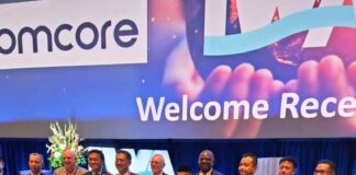 The Honourable Minister of Water Resources and Sanitation, Engr. Prof. Joseph Terlumun Utsev (4th from right), alongside other Water Resources Ministers from around the world, in a group photograph at the World Water Congress in Toronto, Canada.