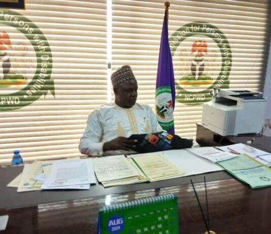 NCPWD Identifies With Kebbi State Government On The Appointment Of Abdullahi Usman As The Es, Kebbi State Disability Commission