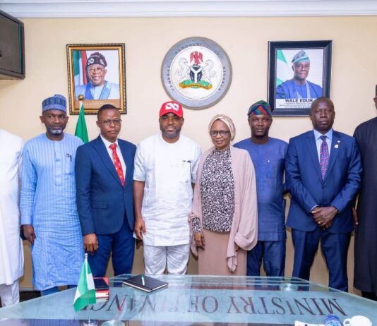 FROM LEFT TO RIGHT* Comrade O. Ogenyi - Byuan Resources; Barr. Yakubu Bello Bashir - Byuan Resources; Dare Daramola; Mohammad Jiya - NFIU; Ebelo Friday. - EFCC; Agboro Micheal - ICPC; Tosin Adeyanju - ES-NLTF; Wale Edun *OFR*- Honourable Minister of Finance and Coordinating Minister of the Economy; Ayodeji Odusote - FMF and Olaniran Tomiwa - FMF in a group photograph after the inaugural meeting of the Joint Committee for the implementation of Revenue Assurance Platform (RAP), held at the Federal Ministry of Finance Headquarters, Abuja, today.