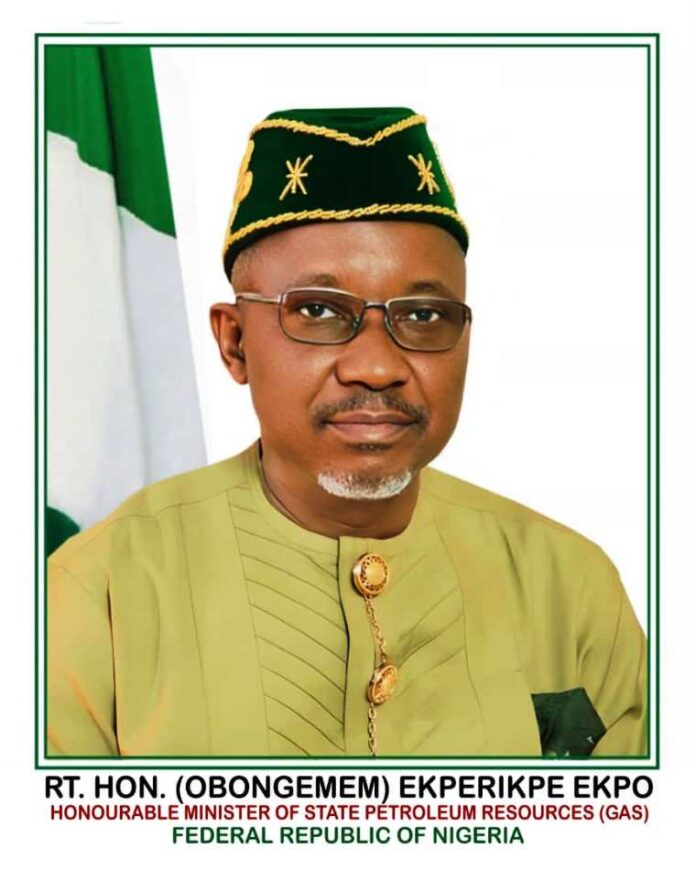 Honourable Minister of State Petroleum Resources (Gas), Rt. Hon. Ekperikpe Ekpo