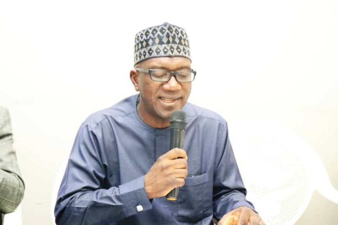 ICPC Trains Special Duties Staff Director of Administration, PS Office, Dr. Garba Usman giving the opening remarks and declaring the training open on behalf of the PS, Dr. Maryam Keshinro.