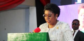 Representative of President Bola Ahmed Tinubu, GCFR and Head of the Civil Service of the Federation, Mrs Didi Esther Walson-Jack, OON, mni delivering Mr President’s speech at the 2024 Annual National Management Conference of the Nigerian Institute of Management held in Port Harcourt, Rivers State.