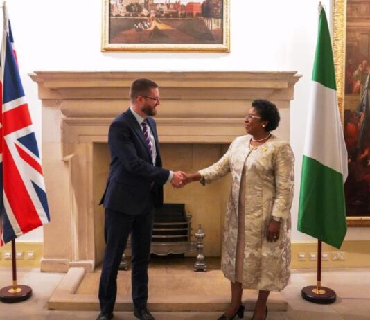Photo (R-L): Head of the Civil Service of the Federation of Nigeria, Mrs Didi Esther Walson-Jack OON, mni and UK Cabinet Secretary and Head of the Civil Service, Rt. Hon. Simon Case