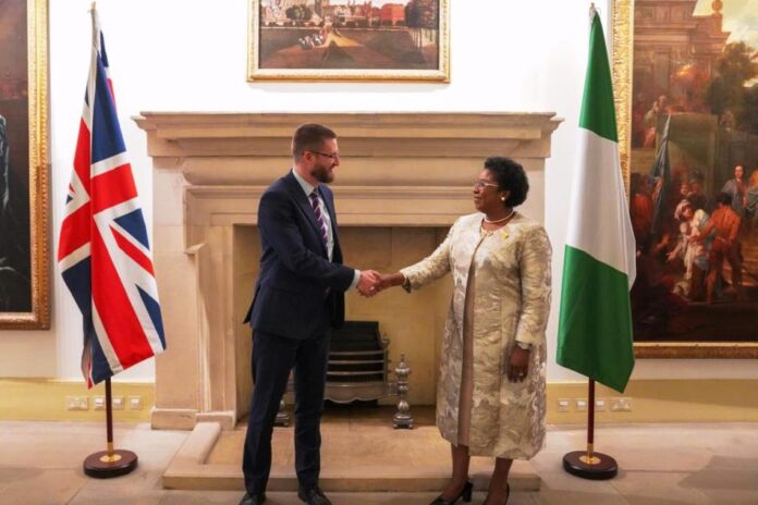 Nigeria and UK Photo (R-L): Head of the Civil Service of the Federation of Nigeria, Mrs Didi Esther Walson-Jack OON, mni and UK Cabinet Secretary and Head of the Civil Service, Rt. Hon. Simon Case