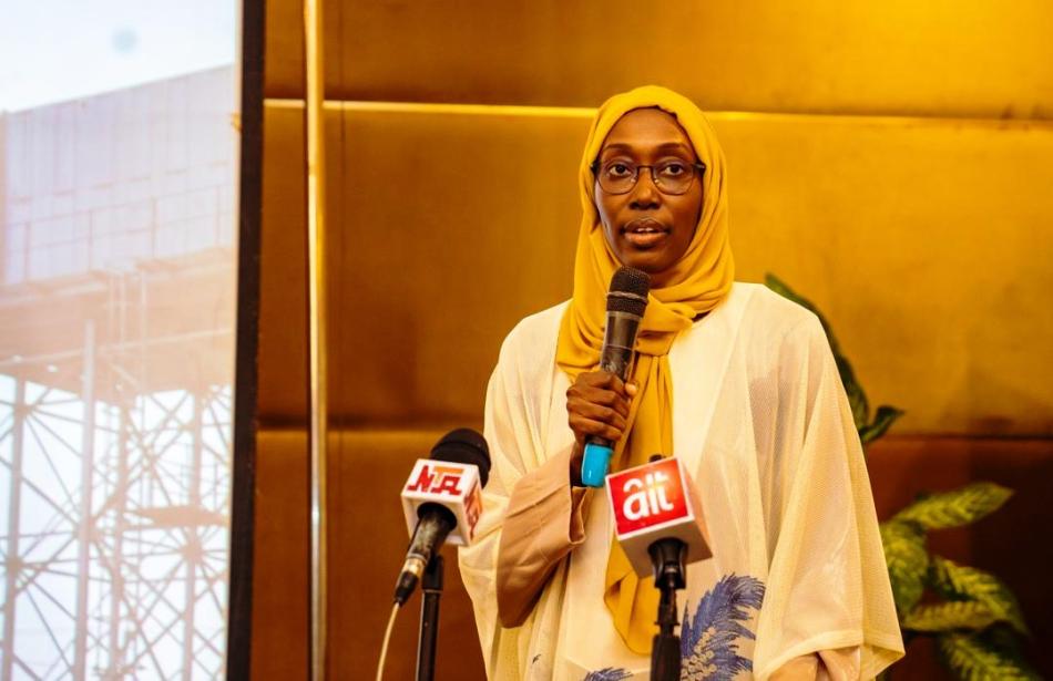 Lady Awa Ndiagne , Snr Water Specialist, World Bank ,delivering her Goodwill message.