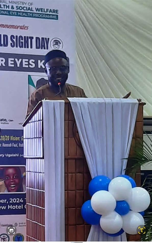 2024 World Sight Day1 Coordinating Minister of Health and Social Welfare, Prof Muhammad Ali Pate, represented by Dr. Charles Nzelu at the stakeholders meeting to mark the World Sight Day held on 10th October, 2024 in Abuja.