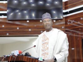 The Honourable Ministers of Education addressing the Public during the inauguration ceremony at Federal Ministry of Education Headquarters Abuja