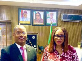 His Excellency Ambassador Libérat Mfumukeko, Senior Advisor to the Office of the President of Burundi and Special Envoy, met with The Honourable Minister of Tourism, Mrs. Lola Ade-John