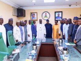 FROM LEFT TO RIGHT Prof. Demo Kalla - TETFUND Centre of Exellence on food Security ATBU Bauchi. Abubakar Turaki- MD PSGN Iliya Sanda - G M TSC Abuhuraira Musa - Legal Dr. Lawan Sani - Biotechnologist Victor Terah - TCS Prof. Nasiru Maiturare - TCS Finance Dr Armstrong Takang - MOFI Sen. Ibrahim Turak - Chairman Wale Edun - Honorable Minister of Finance and Coordinating Minister of the Economy Prof. Hussaina Makun TCS Livestock Imrana Habu - Project Manager PSGN Tajudeen Ahmad - ED MOFI Prof. Salisu Mamman - TCS Finance Idris M. Nazif - Farming Consultant Lateef Surakatu - Partner, Anderson Ma'ameen Aliyu - MD HJRBDA Mayowa Salami - Associate Director, Anderson