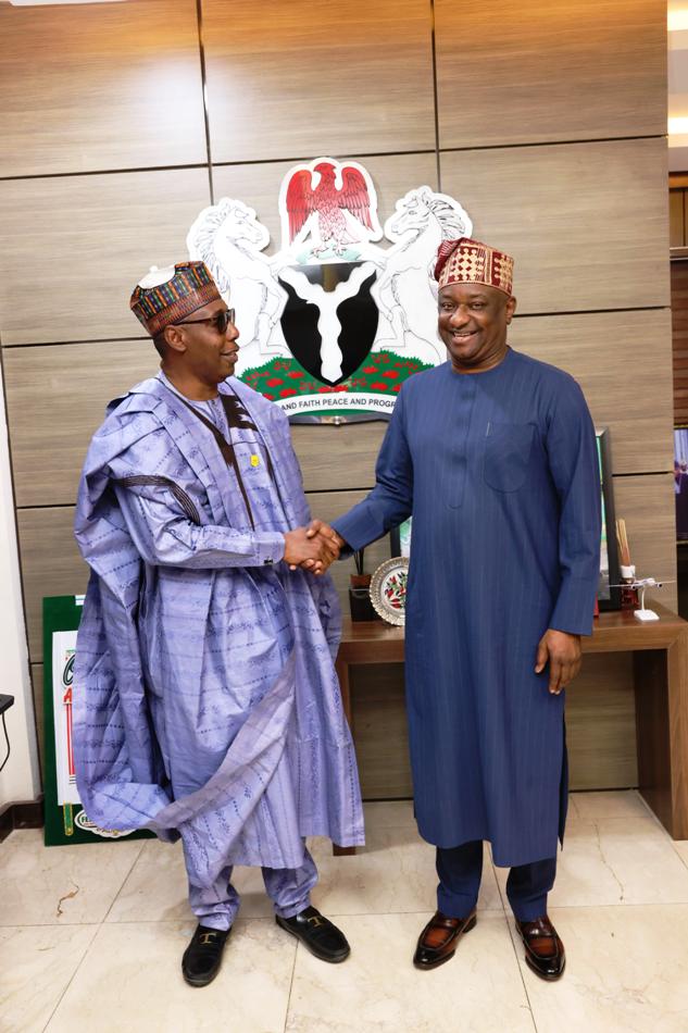 FG Upgrades Muhammadu Buhari Airport Governor of Maiduguri, Babagana Zulum and Hon. Minister of Aviation and Aerospace Development, Festus Keyamo SAN, CON, FCIAbr. UK