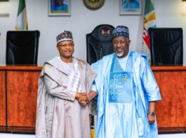 Governor Uba Sani of Kaduna State received the Honorable Minister of Defence, His Excellency Mohammed Badaru Abubakar, CON in Kaduna State