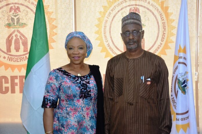 Inauguration of the SERVICOM Parastatal Unit of the Commission1 The National Coordinator SERVICOM Presidency, Mrs Nnenna Akajemeli and the Representative of the Federal Commissioner National Commission for Refugees, Migrants and Internally Displaced Persons during the Inauguration of the SERVICOM Parastatal Unit of the Commission.