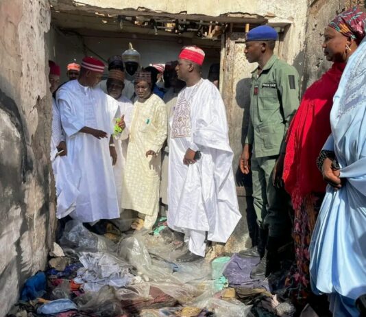 Kano State Governor Donates N100m to Kantin Kwari Market Fire Victims