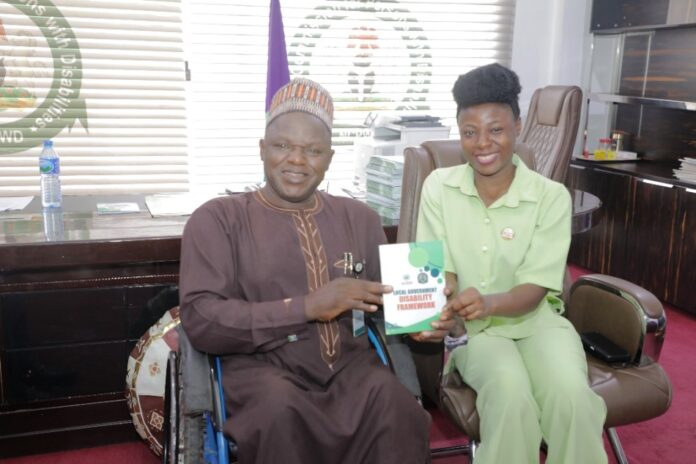 NCPWD Engages Hope Foundation 3 The Executive Secretary, National Commission for Persons with Disabilities with Oluchi Esther Nwite of Hope Inspired Foundation.