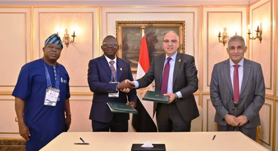 The MoU seeks to strengthen the already strong relations between Egypt and Nigeria and foster joint efforts in managing and developing water resources