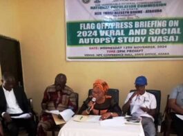 Hon. Federal Commissioner, Hon.(Mrs.) Blessyn Brume-Ataguba Delivering her Speech