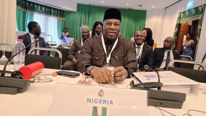 Amb. Nicholas Agbo Ella The Permanent Secretary, Ministry of Petroleum Resources and Executive Board Member representing Nigeria at the African Petroleum Producers Organization (APPO) Amb. Nicholas Agbo Ella at the opening session of APPO Executive Board members meeting in Yaounde, Republic of Cameroon.