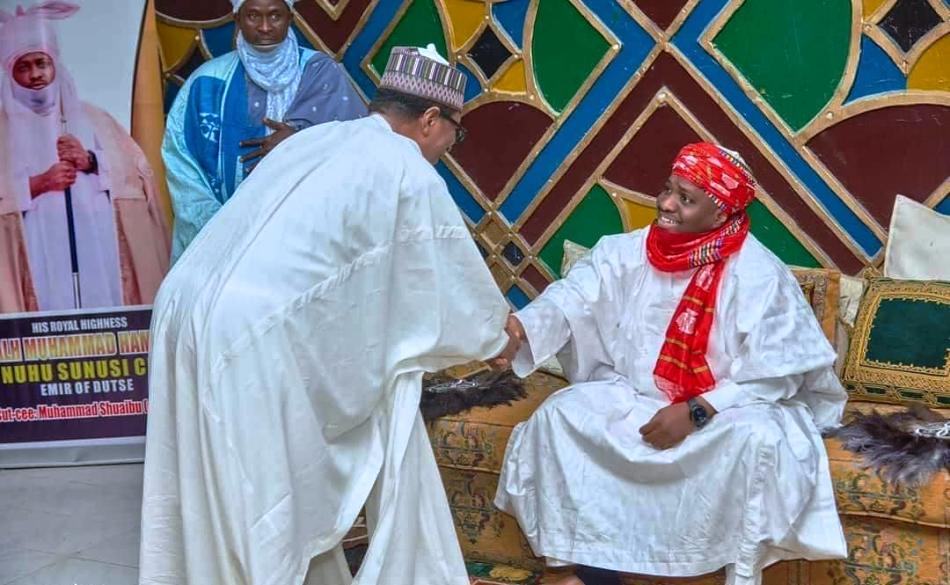 DG, NAGGW and the Emir of Dutse exchanging pleasantries