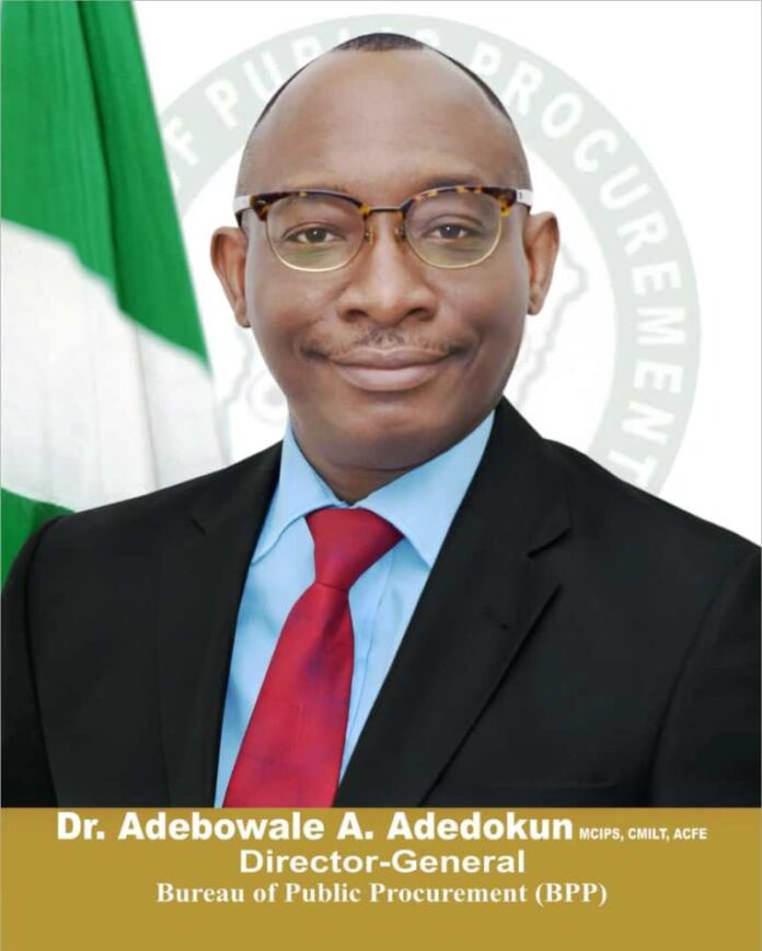 Director General, Bureau of Public Procurement, (DG, BPP) Dr. Adebowale Adedokun, MCIPS