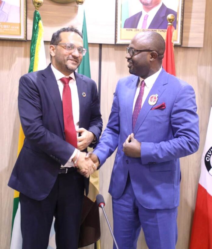 L-R: UNHCR Representative in Nigeria, Mr. Arjun Jain and Hon. Minister of Interior, Dr. Olubunmi Tunji-Ojo
